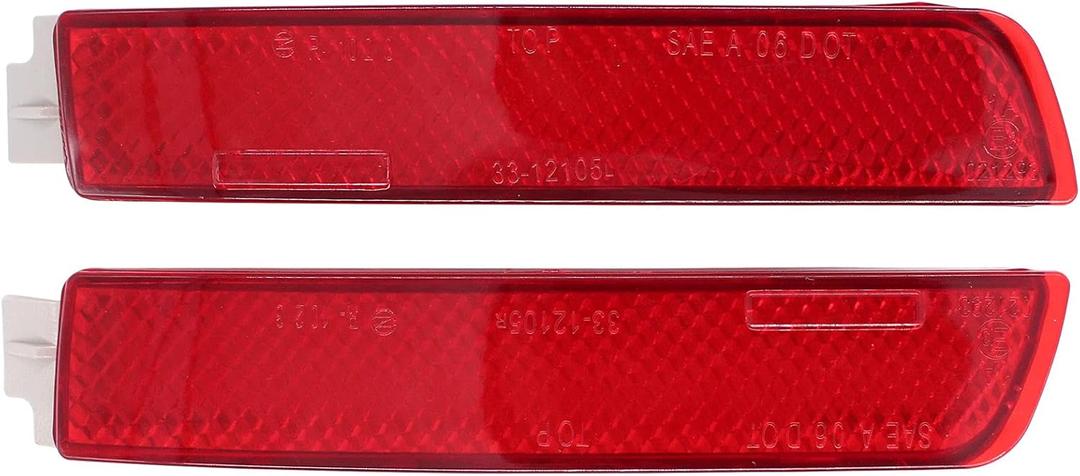 ApplianPar Rear Bumper Reflector Cover for Nissan Kicks 2018-2023, Murano 2009-2014, Quest Juke 2011-2017, Rogue 2021-2023, Sentra 2013-2019, Infiniti FX35 FX50 2009-2013, QX70 2014-2017