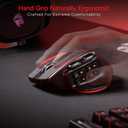 Redragon M811 PRO Wireless MMO Gaming Mouse, 15 Programmable Buttons RGB Gamer Mouse w/Ergonomic Natural Grip Build, 10 Side Macro Keys, Software Supports DIY Keybinds & Backlit