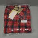 SSLR Fleece Lined Flannel Shirts for Women-Long Sleeve Flannel Jacket Button Down Plaid Shirts-Regular Fit, Casual (Large, Green Blue)