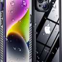 Red2Fire 2024 New for iPhone 14 Case Waterproof,[Built-in Screen Protector & Camera Protector][Full Body Shockproof][IP68 Underwater][Dustproof][Dropproof] Phone Case for iPhone 14 6.1" Purple