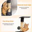 Cat Tree 60.63 inches Cat Tower for Indoor Cats, Multi-Level Cat Condo Furniture with Scratching Posts, Plush Perches, Activity Center with Cozy Basket & Hammock for Cats (Darkgray)