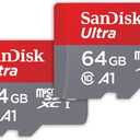SanDisk 64GB 2-Pack Ultra microSDXC UHS-I Memory Card (2x64GB) with Adapter - SDSQUAB-064G-GN6MT [New Version]