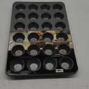 KitchenAid 24-Cup Nonstick Aluminized Steel Mini Muffin Pan, Contour Silver (Pack of 1)