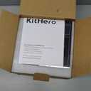 1 Glass Laundry Detergent Dispenser with Black Bamboo Lid - 120 Oz Liquid Detergent, Laundry Soap & Fabric Softener Dispenser for Laundry Room Organization and Storage with 1 Cups & 4 Labels