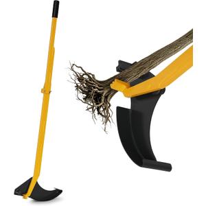 Heavy-Duty Sapling Puller Tool Tree Root Puller Uproots 1/42 Woody Stems with High-Leverage Mechanism, Heavy-Duty Root Removal for Trees, Shrubs, Thorny Vines & Stumps (Yellow)