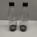 sodastream 1L Twin Pack Dishwasher Safe Slim Bottle (Black)