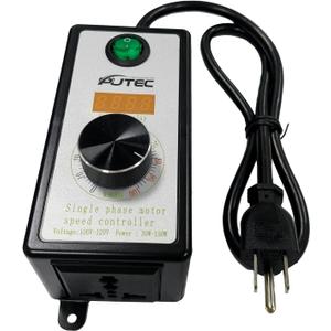AC Motor Speed Controller Single Phase 110V/220V Vibration Motor Governor Supports Low Speed Start for 30W-120W Motor with Digital Display