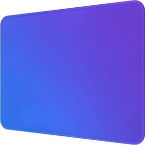 2 x Premium Mouse Pad with Stitched Edges  10.2 x 8.3 in | Smooth, Washable Mat with Non-Slip Base | Personalized Cute MousePads for Laptop, Computer, Office, Home (Blue-Purple Gradient)