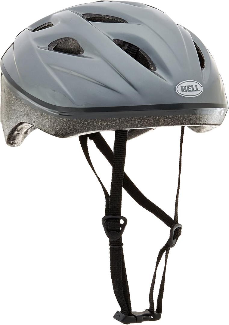 BELL Adult Reflex Helmet, Solid (One Size, Solid Light Titanium)