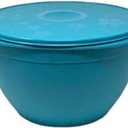 Maxi Jumbo Mega Mixing Salad bowl blue with Seal - 42 cups