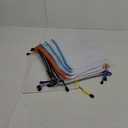 EOOUT 32pcs Mesh Zipper Pouch Bags, Mesh Bags with Zipper, Zipper Pouch for Organizing, Letter Size, A4 Size, for Office Supplies, Puzzles