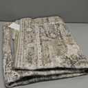 Living Room 3x5 Area Rugs - Washable Lightweight Area Rug Stain Resistant Carpet Vintage Soft Rugs for Bedroom Kitchen entryway with Non Slip Backing Home Decor Small Mat 3X5 Beige