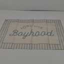 Lacama Long Live Boyhood Boys Room Decor, Boy Nursery Decor, Linen Banner Wall Hanging Canvas Banner Flag Decor for Toddler Boy Room Nursery 30x20 Inch