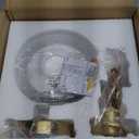 Vintage Pendant Lights for Kitchen Island Clear Twill Glass Pendant Lighting Bedroom Brass Pendant Light Farmhouse Hanging Light fixtures with Glass Shade for Dining Room Bedroom