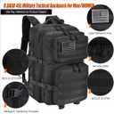 45L Tactical Backpack for Men Women, Military Assault Pack with MOLLE, Large 3 Day Bug Out Bag for Hiking Camping