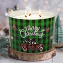 Christmas Candles - Christmas Gifts for Women, Natural Soy Wax Christmas Tree Scented Candles(12.7oz)