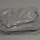 3 Pieces Makeup Bag Set for Women Cute Seersucker Cosmetic Pouch Travel Toiletry Bag Preppy Small Makeup Purse Pouch Aesthetic Skincare Brushes Storage Organizer for Women(Black)