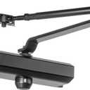 Dynasty Hardware Door Closer, Commercial Hydraulic Closer, Self-Closing, Spring Size 2, Surface Mount, Sprayed Duronotic Bronze, Series 2000