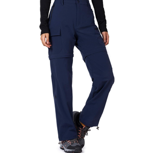 Cycorld Women's-Hiking-Pants-Convertible Quick-Dry-Stretch-Lightweight Zip-Off Outdoor Pants with 5 Deep Pockets L