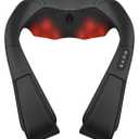 Medcursor Neck Massager - Portable Electric Neck and Back Massager with Heat, Deep Tissue 3D Kneading Pillow for Muscle Pain Relief, Ideal Father’s Day Gift, Not Cordless