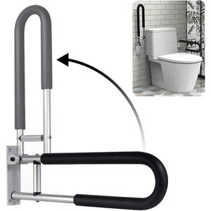 Handicap Grab Bars Rails 23.6 Inch Toilet Handrails Bathroom Safety Bar Hand Support Rail Handicapped Handrail Accessories for Seniors Elderly Disabled Mounted Bath Grips