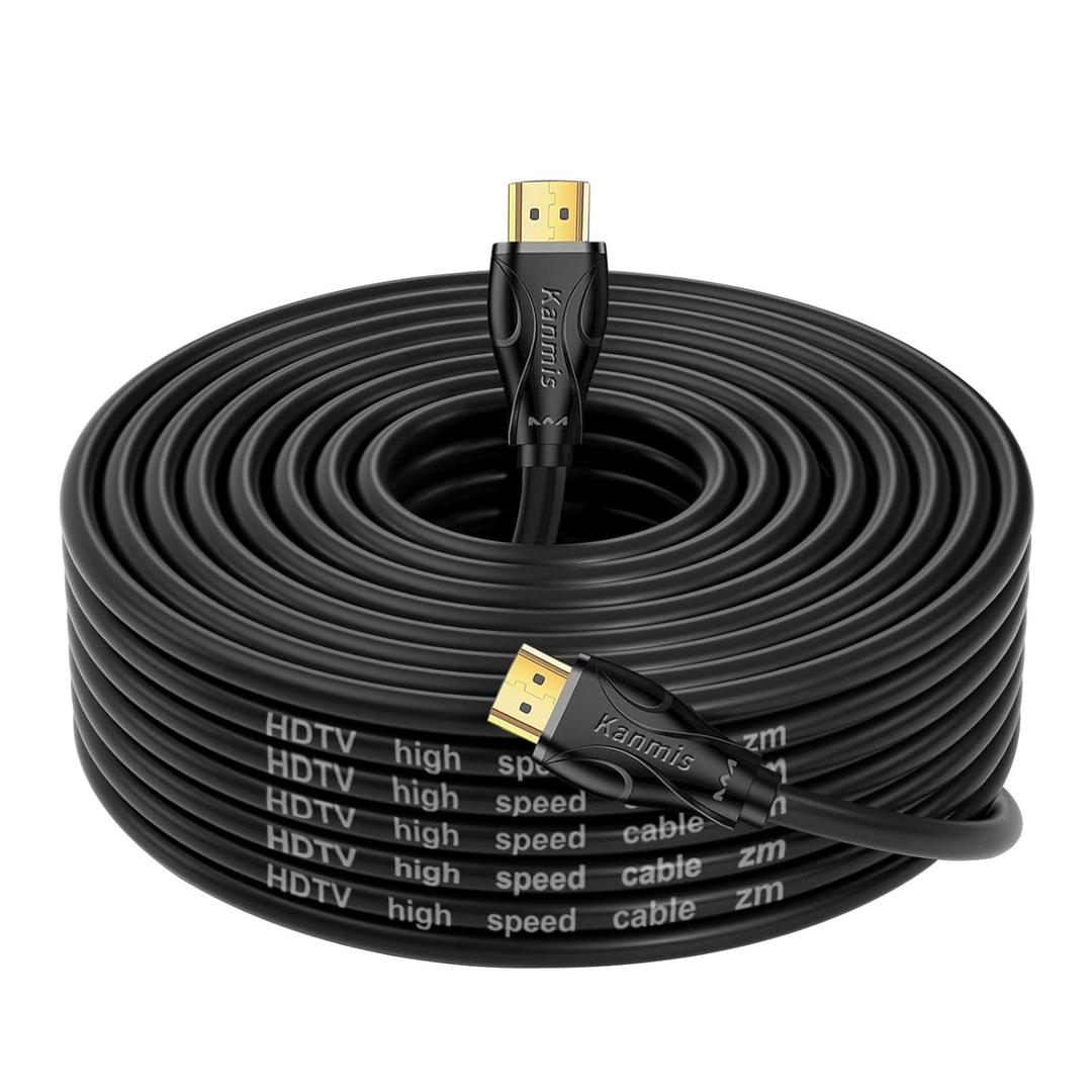 4K HDMI Cable 40ft, High Speed Hdmi 2.0 Cables &4K@60Hz 2K 1080P, Ultra High Speed Gold Plated Connectors hdmi Cord, Compatible with PlayStation Arc PS3 PS4 PC HDTV