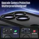 Symcele Designed for iPhone 17 Pro Max Case, Compatible with MagSafe, [Camera Protection] [15FT Military Drop Protection] Shockproof Translucent Matte Anti-Slip Phone Case, 6.9", Black