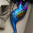 Kircust Peacock Garden Statue and Sculpture, Metal Peacock Yard Art Decor, Standing Bird Outdoor Sculptures for Patio Backyard Lawn Home Decoration