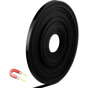 AmazingSpark Magnetic Tape Roll Thin Strips, 1/4 Inch x 33 Feet Magnetic Board Dividers Whiteboard Graphic Decorative Tape Marking Line for Classroom Office Art Accessories(Black)