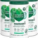 Seventh Generation Multi Purpose Wipes All Purpose Cleaning Garden Mint scent with 100% Essential Oils and Botanical Ingredients 70 count, Pack of 3