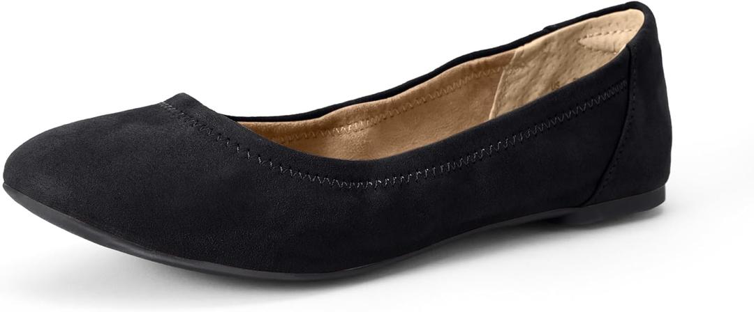 Amazon Essentials Women's Belice Comfortable Slip-On Ballet Flats Shoes (8 Wide)
