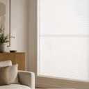 Lazblinds TDBU Cellular Shades, 33.5" W X 48" H, White