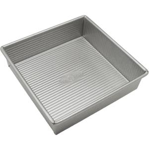 USA Pan Bakeware Nonstick Square Cake Pan, 8 Inch, Aluminized Steel