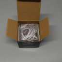 Championship Ring Display Case with Led Light, UV-Protected Clear Challenge Coin Holder with Walnut Wood Stand Base, Display Box for Memorabilia, Gift for Baseball, Softball, Super Bowl, Football Ring