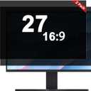 [2-Pack] 27 Inch Computer Privacy Screen Filter (16:9 Aspect Ratio) - Removable, Anti-Glare & Blue Light Blocking, Compatible with HP Dell, ASUS Acer, Samsung Monitors
