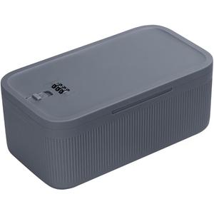 Refrigerator food and medicine storage box, food odor-proof storage box, snack mobile phone lock box, password medicine box (gray blue)