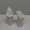 Termichy Stackable Formula Dispenser Portable Milk Powder Container, 2 Pack, Warm Grey