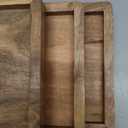 NIRMAN Acacia Wood Rectangular Wooden Platters for Home Decor, Food, Vegetables, Fruit, Charcuterie, Appetizer Serving Tray (13" x 5.5" x 0.75") (Set of 3)