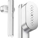 Travel Steamer for Clothes,100-240V Portable Garment Steamer, SteamerIron 2 In 1,30s Fast Heat-up,120ml Water Tank,Large Ceramic Heat Panel,HandheldSteamer for Global Europe Traveling, Silver