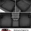 Powerty Floor Mats for 2022-2025 2026 Kia Carnival Gas Accessories All Weather Floor Liner 3D TPE 1st & 2nd Row Floor Mat Heavy-Duty Floor Liners (ONLY for 8 Seats, NOT for Prestige & Hybrid Models)