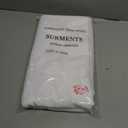 Surmente White Rectangle Tablecloth 90 x 132-inch Rectangular Polyester Table Cloth for Weddings, Banquets, or Restaurants