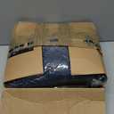 Deconovo Velvet Throw Pillow Covers, Set of 2, 20 x 20 Navy, Square Pom-poms Soft with Invisible Zipper Cover for Sofa Couch Car