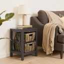 StorageWorks Wicker Baskets for Organizing, Handwoven Storage Basket with Built-in Handles, Banana Leaf Organizer for Home Decor, Set of 2