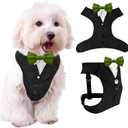 AVERYDAY Dog Tuxedo for Wedding Outfit, Dog Suit and Tie Costumes for Birthday, Halloween, Cosplay, Christmas Party, Pet Formal Wear with Bowtie, Tux for Small Dogs, Chihuahua, Bichon, Maltese, Cats (S (Chest 17.3-22 in))