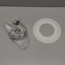 Recessed to Pendant Light Converter Kit 5 and 6 inch Can Light Conversion, Includes E26 Socket, Mounting Bracket, Round Ceiling Plate & White Cover