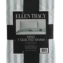 Ellen Tracy™ Stripe Single King Quilted Sham - Green
