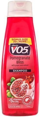 Alberto VO5 Pomegranate Bliss Moisturizing Shampoo for Unisex - 15 oz Shampoo Pack Of 5