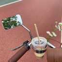 Vintage Bike Handlebar Rearview Mirror |1 Mirror (Single)| Universal Adjustable Rotatable Bike Safe Clear Mirror for Cruiser Bike Electric Bike ebike Motorcycle Scooter