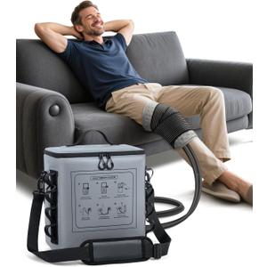 Cold Therapy Machine with Timer, Portable Ice Machine for Knee After Surgery, Knee Replacement Recovery System with Compression Pad for Shoulder, Hip and Ankle-Gary