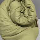 ROSGONIA Queen Comforter Set Olive Green, 3pcs Bedding Sets Queen (1 Boho Olive Comforter & 2 Pillowcases), All Season Lightweight Blanket Quilt, Queen Comforter 90"x90"